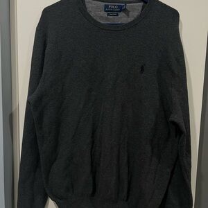 Ralph Lauren Men's Charcoal Crewneck Sweater